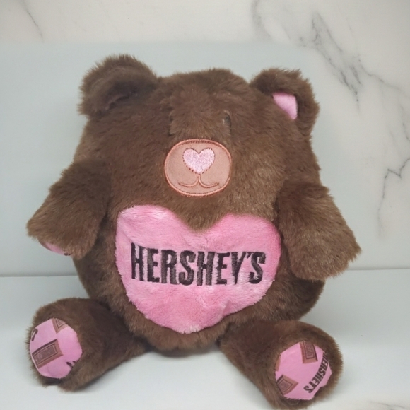 hershey Other - Hershey's Brown and Pink Stuffed Bear